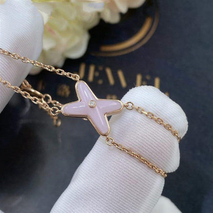 [Chau]JEUX BRACELET PINK MOP PINK GOLD 1 DIAMOND