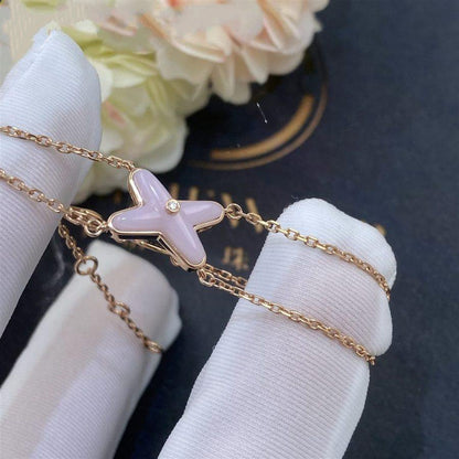 [Chau]JEUX BRACELET PINK MOP PINK GOLD 1 DIAMOND