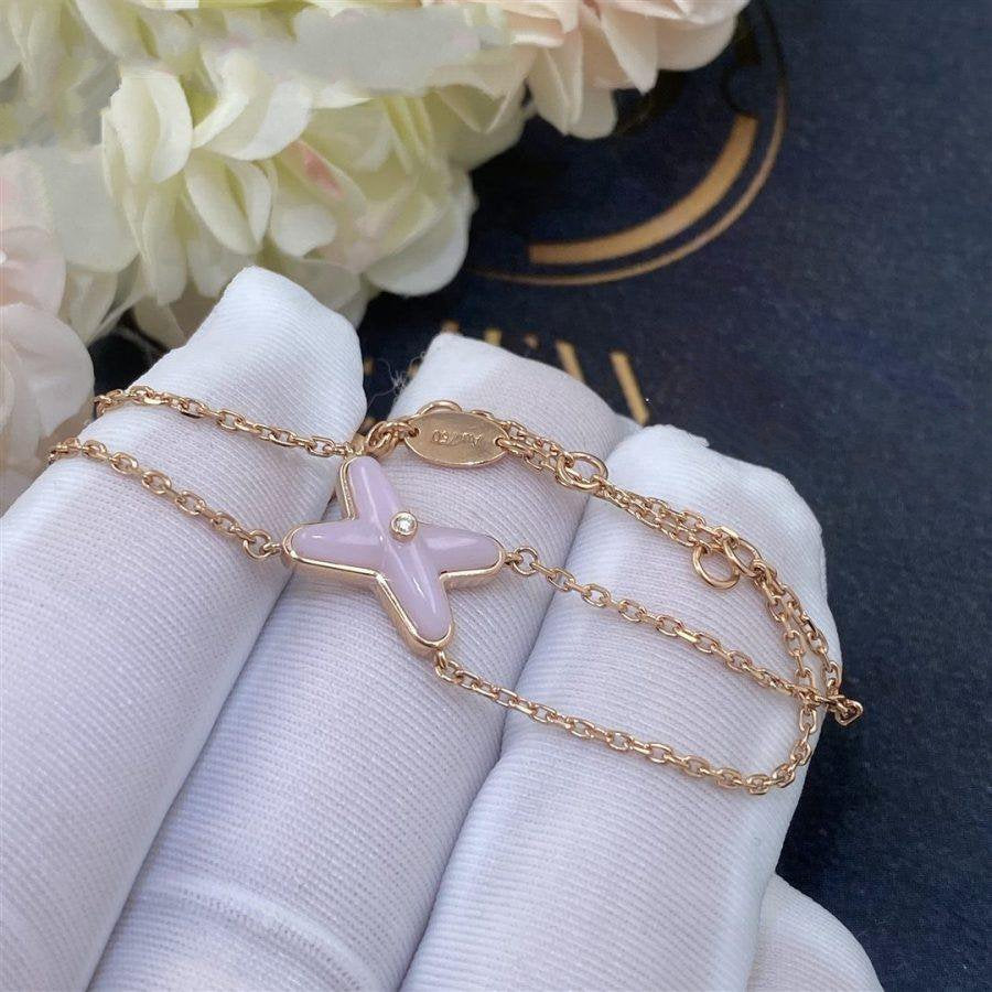 [Chau]JEUX BRACELET PINK MOP PINK GOLD 1 DIAMOND