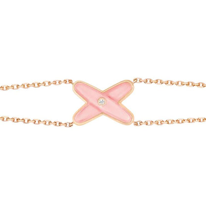 [Chau]JEUX BRACELET PINK MOP PINK GOLD 1 DIAMOND