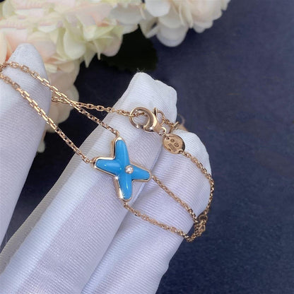 [Chau]JEUX BRACELET TURQUOISE PINK GOLD 1 DIAMOND