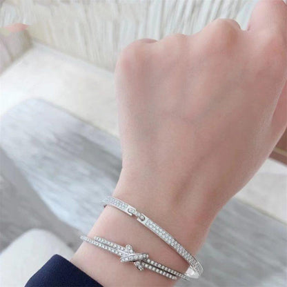 [Chau]JEUX DE BRACELET DIAMONDS SILVER