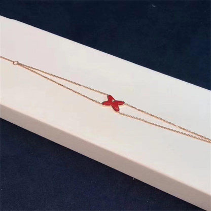 [Chau]JEUX BRACELET CARNELIAN PINK GOLD 1 DIAMOND