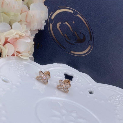 [Chau]JEUX DE PINK GOLD DIAMOND EARRINGS