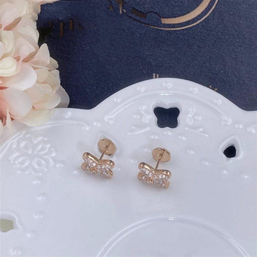 [Chau]JEUX DE PINK GOLD DIAMOND EARRINGS