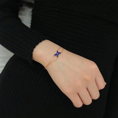 [VCA]Hollow Design Four-Leaf Clover Flower Shape Ring