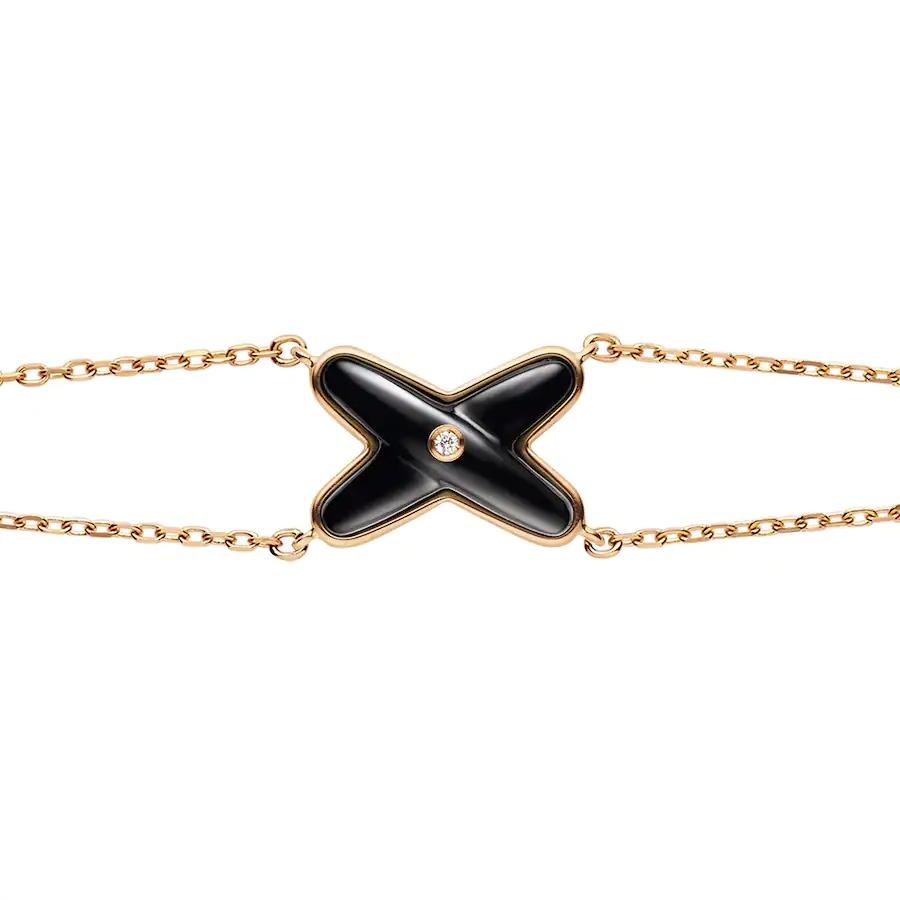 [Chau]JEUX BRACELET ONYX PINK GOLD 1 DIAMOND