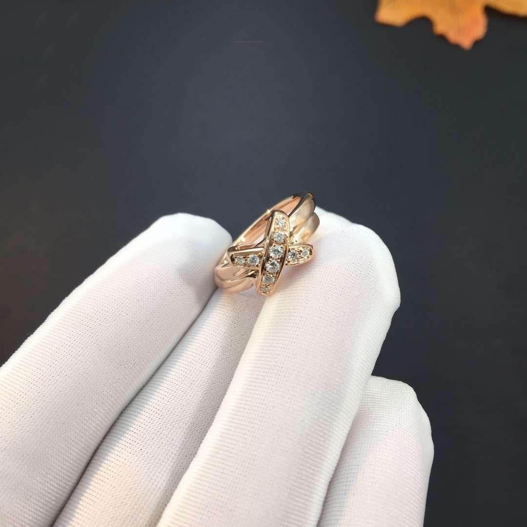 [Chau]JEUX DE PINK GOLD DIAMOND RING