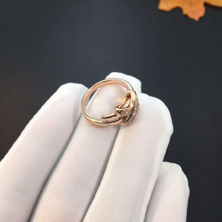 [Chau]JEUX DE PINK GOLD DIAMOND RING