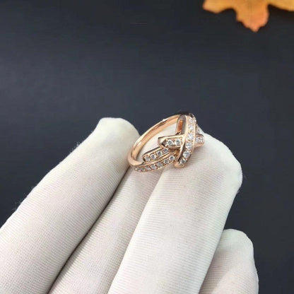 [Chau]JEUX DE RING PINK GOLD DIAMOND