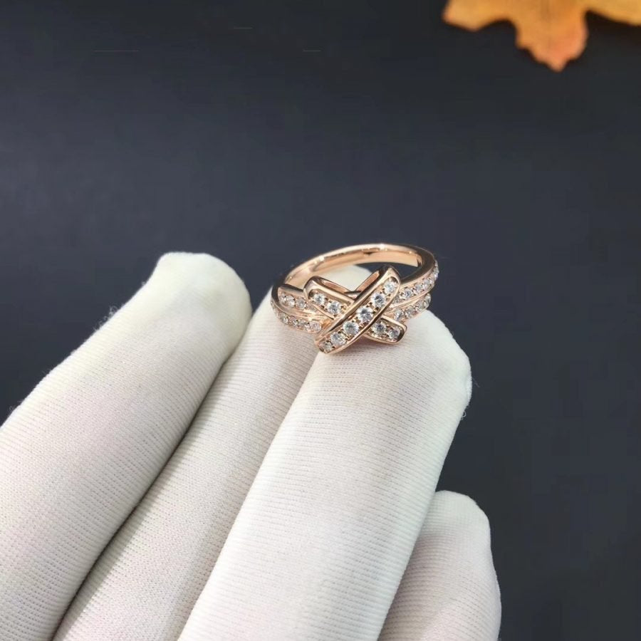 [Chau]JEUX DE RING PINK GOLD DIAMOND