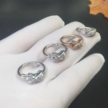 [Chau]JEUX DE SILVER DIAMOND RING