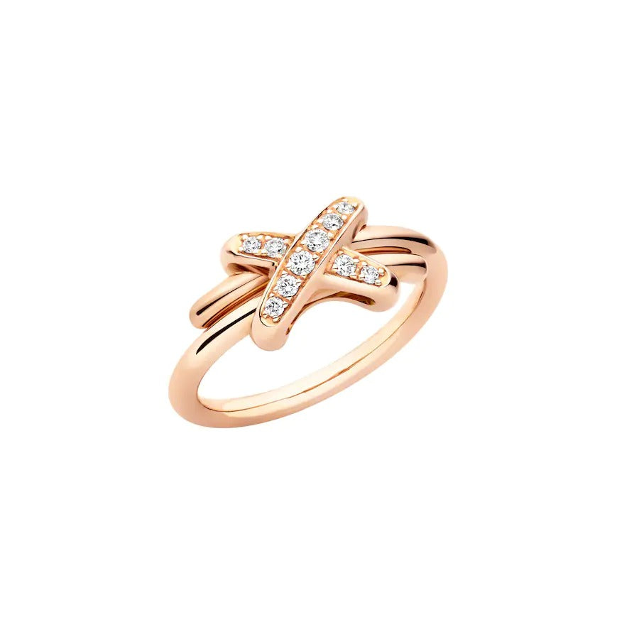 [Chau]JEUX DE PINK GOLD DIAMOND RING