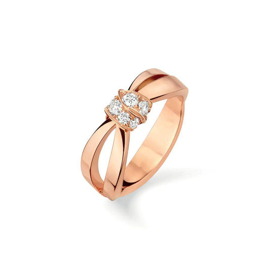 [Chau]LIENS RING PINK GOLD DIAMOND