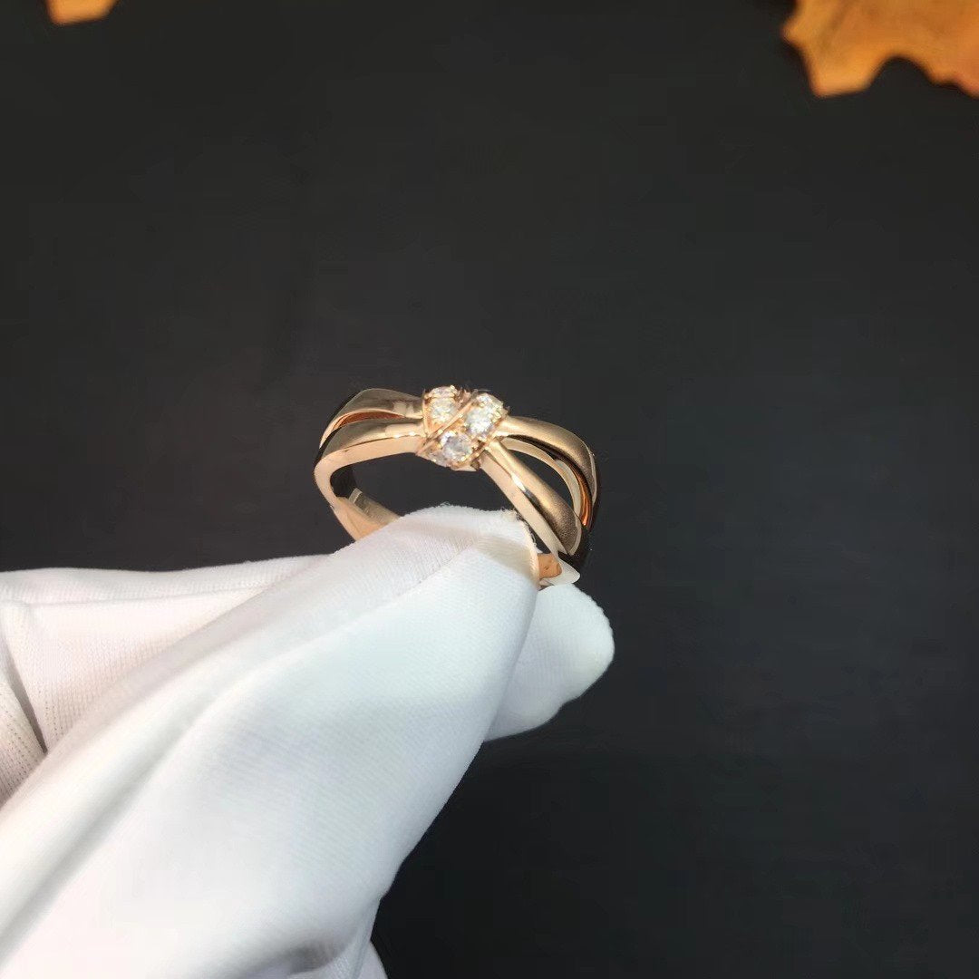 [Chau]LIENS RING PINK GOLD DIAMOND