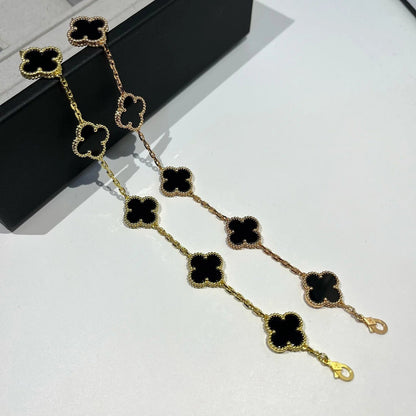 [VCA]CLOVER  5 MOTIFS BLACK ONYX BRACELET