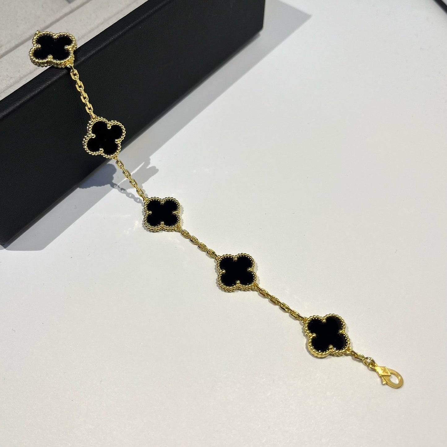 [VCA]CLOVER  5 MOTIFS BLACK ONYX BRACELET