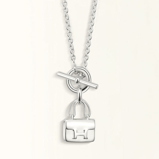 [Hmes]POP H PEDANT SILVER NECKLACE