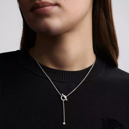 [Hmes]FINESSE SILVER DIAMOND NECKLACE