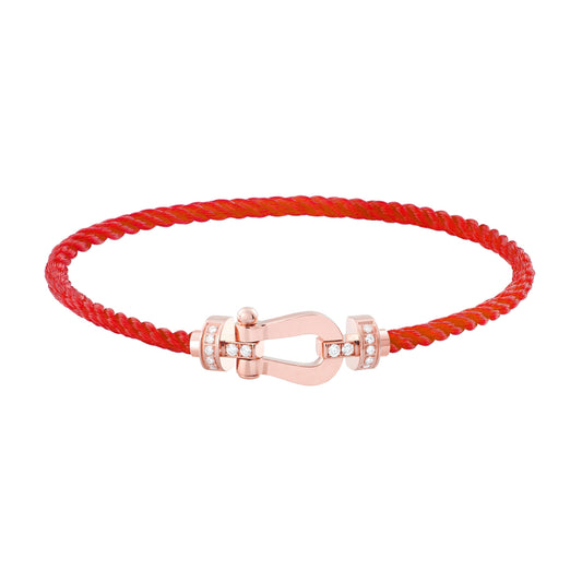 [Frd]FORCE 10 HALF DIAMOND PINK GOLD RED CORDERI LARGE AND MEDIUM MODEL