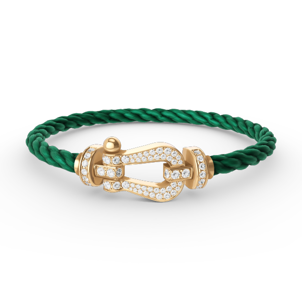 [Frd]FORCE LARGE HORSESHOE FULL DIAMOND BRACELET GOLD