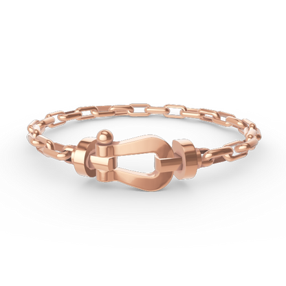 [Frd]FORCE LARGE HORSESHOE CLASP  METAL BRACELET