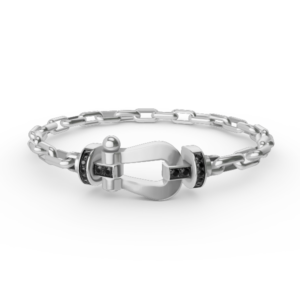 [Frd]FORCE LARGE HORSESHOE CLASP  METAL BRACELET