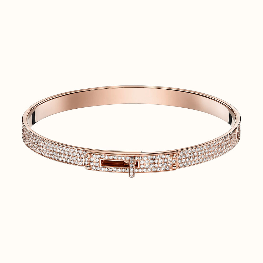 [Hmes]KELLY BRACELET DIAMOND PAVED