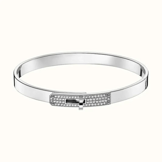 [Hmes]KELLY SILVER DIAMOND BRACELET