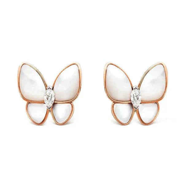 [VCA]BUTTERFLY MOP DIAMOND EARRINGS