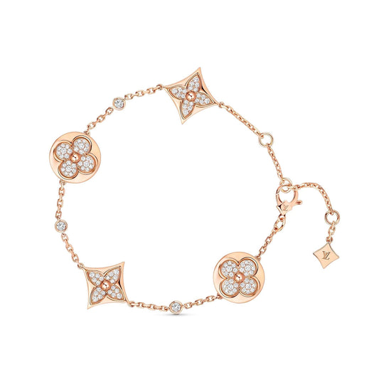 [Loui]STAR AND SUN 4 MOTIFS GOLD DIAMONDS BRACELET