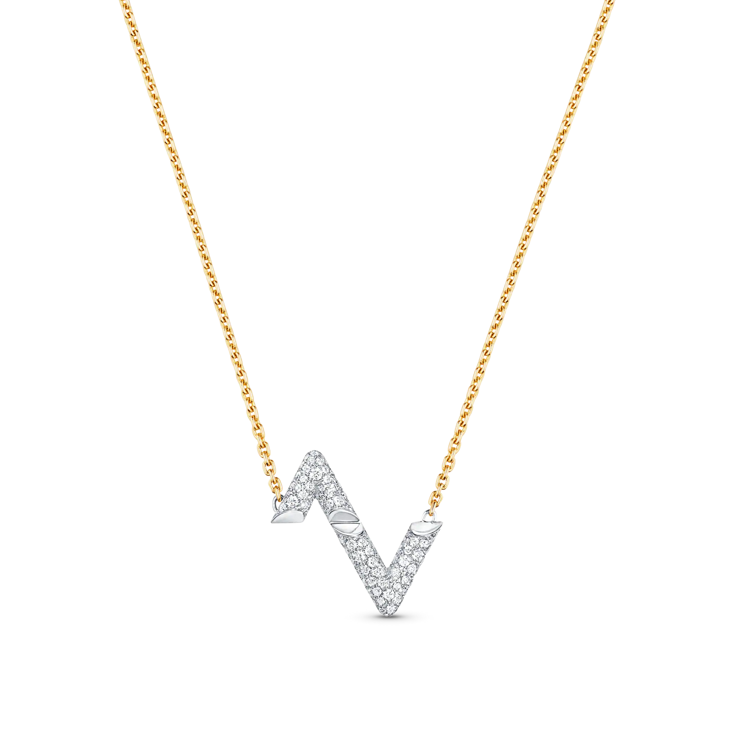 [Loui]VOLT SILVER DIAMOND PEDANT NECKLACE