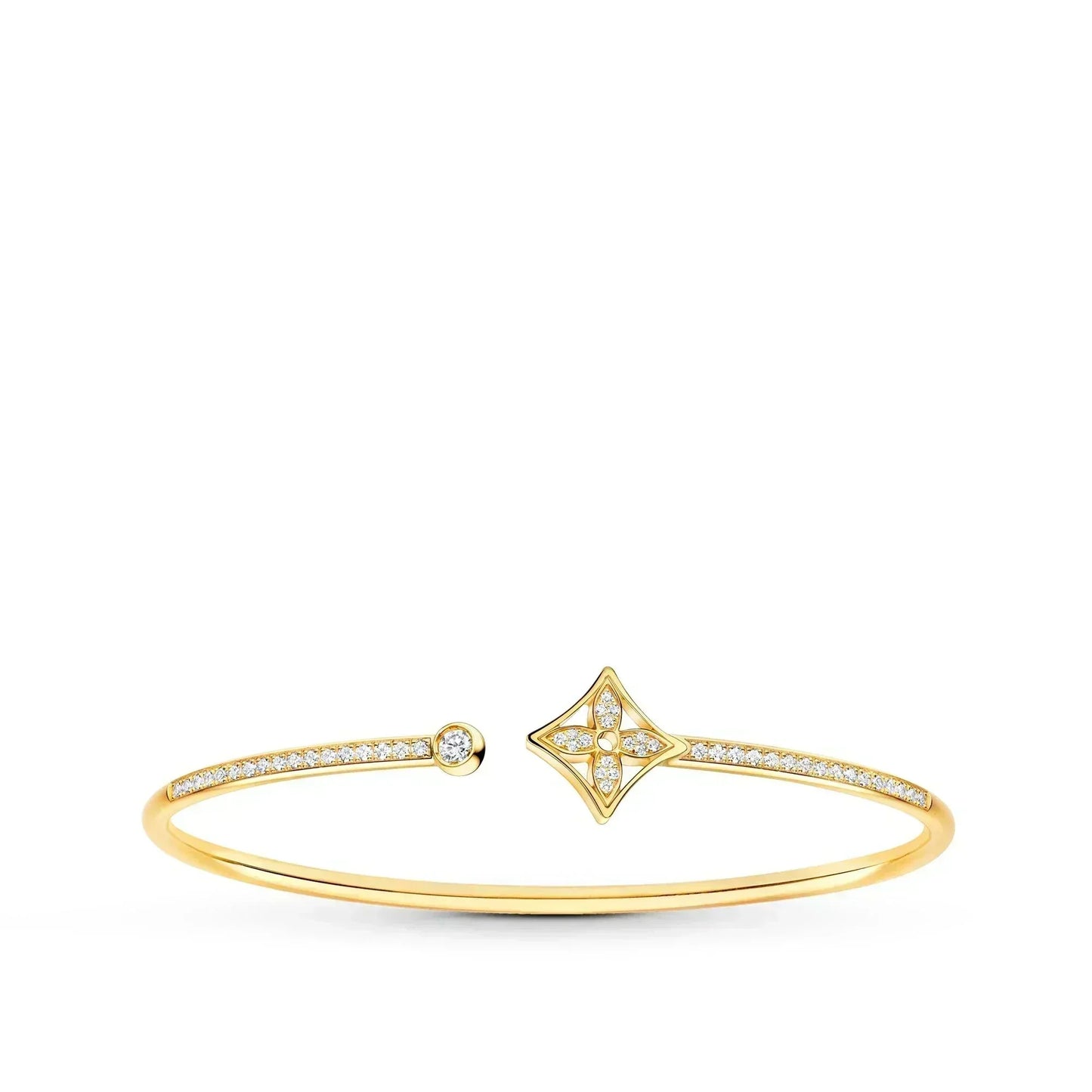 [Loui]IDYLLE GOLD OPEN BRACELET DIAMOND PAVED