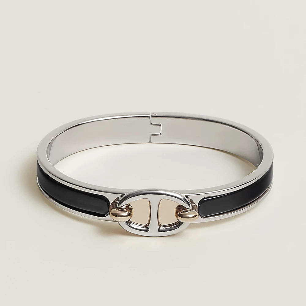 [Hmes]CLIC CHAINE SILVER BRACELET