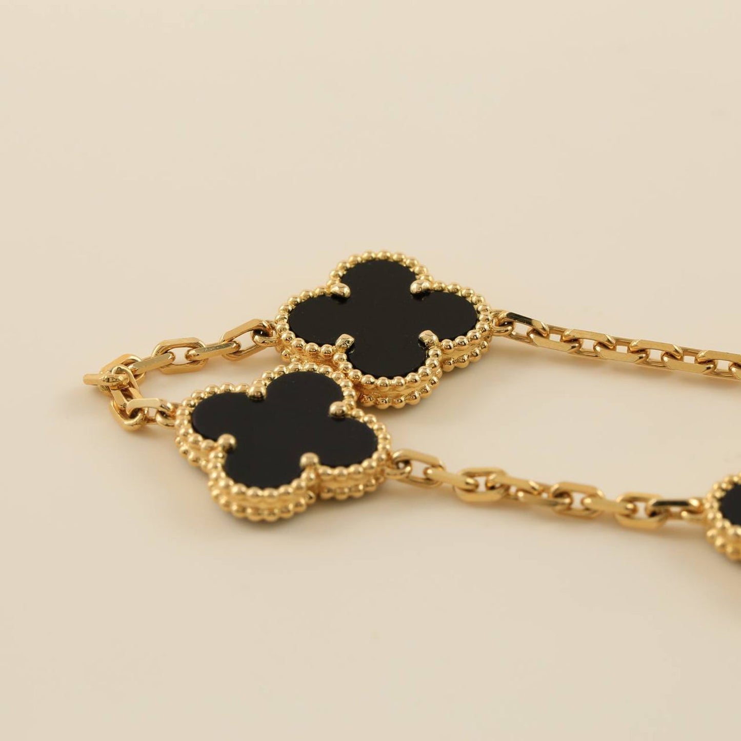 [VCA]CLOVER  5 MOTIFS BLACK ONYX BRACELET