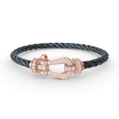 [Frd]FORCE LARGE HORSESHOE FULL DIAMOND BRACELET ROSE GOLD