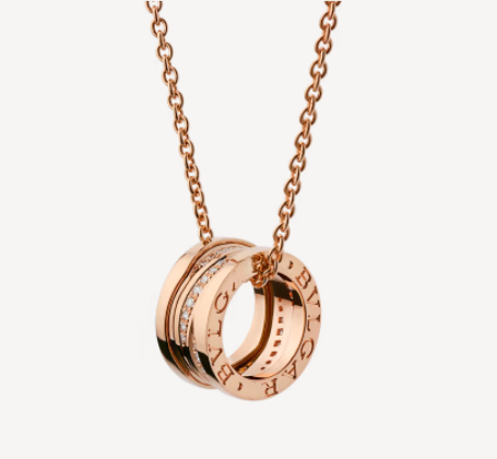 [Blar]ZERO 1 PINK GOLD DIAMOND NECKLACE