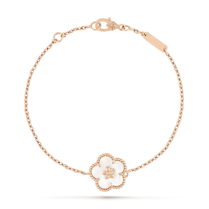 [VCA]LUCKY WHITE MOP PLUM BLOSSOM  BRACELET