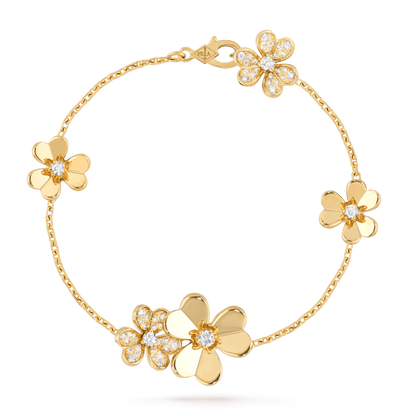 [VCA]FRIVOLE GOLD 5 FLOWERS BRACELET