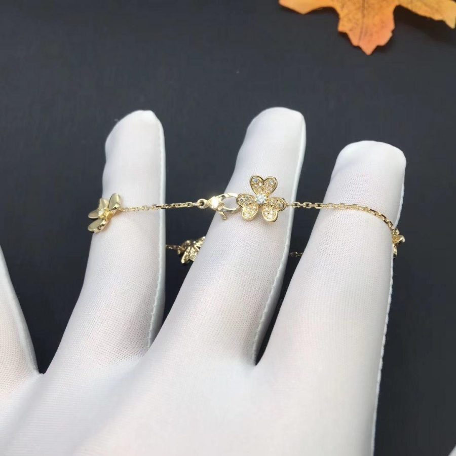 [VCA]FRIVOLE GOLD 5 FLOWERS BRACELET