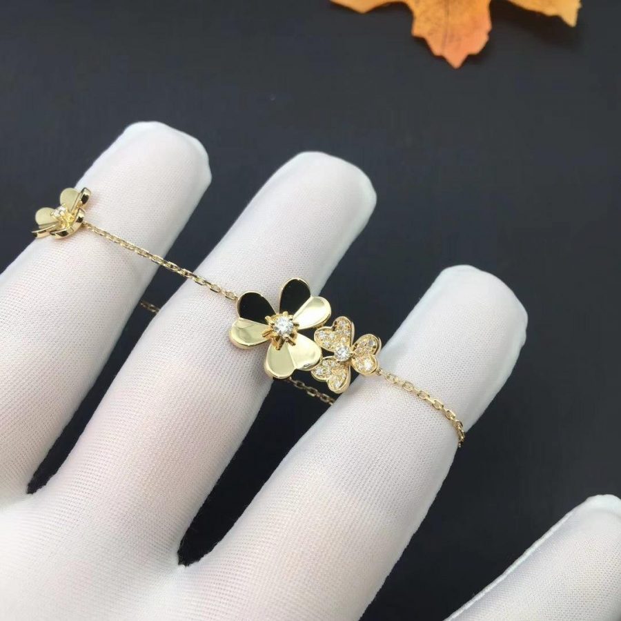 [VCA]FRIVOLE GOLD 5 FLOWERS BRACELET