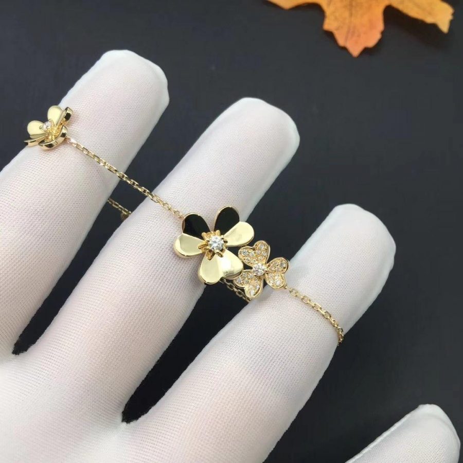 [VCA]FRIVOLE GOLD 5 FLOWERS BRACELET