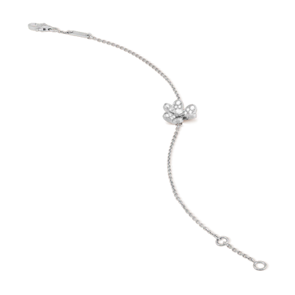 [VCA]FRIVOLE SILVER FLOWER DIAMOND BRACELET