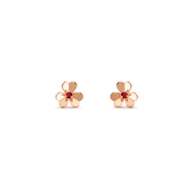 [VCA]FRIVOLE  FLOWER PINK EARRINGS