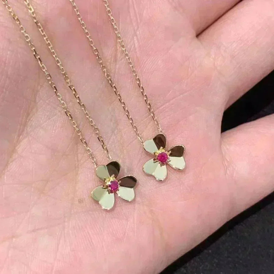 [VCA]FRIVOLE GOLD FLOWER NECKLACE