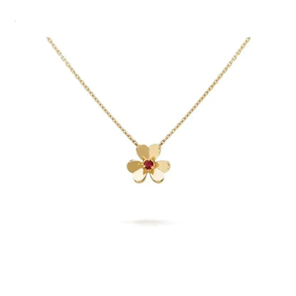 [VCA]FRIVOLE GOLD FLOWER NECKLACE