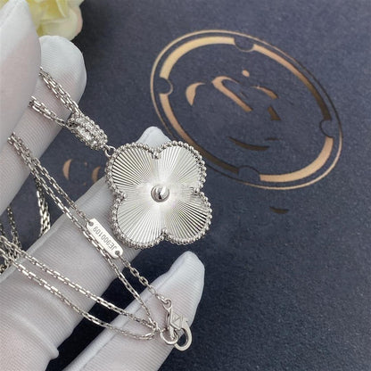 [VCA]CLOVER 25MM SILVER BIG CLOVER NECKLACE