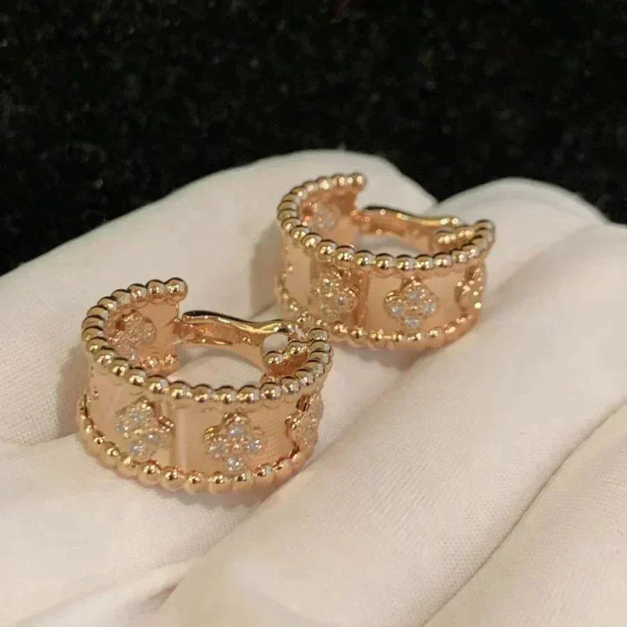 [VCA]PERLEE DIAMOND EARRINGS