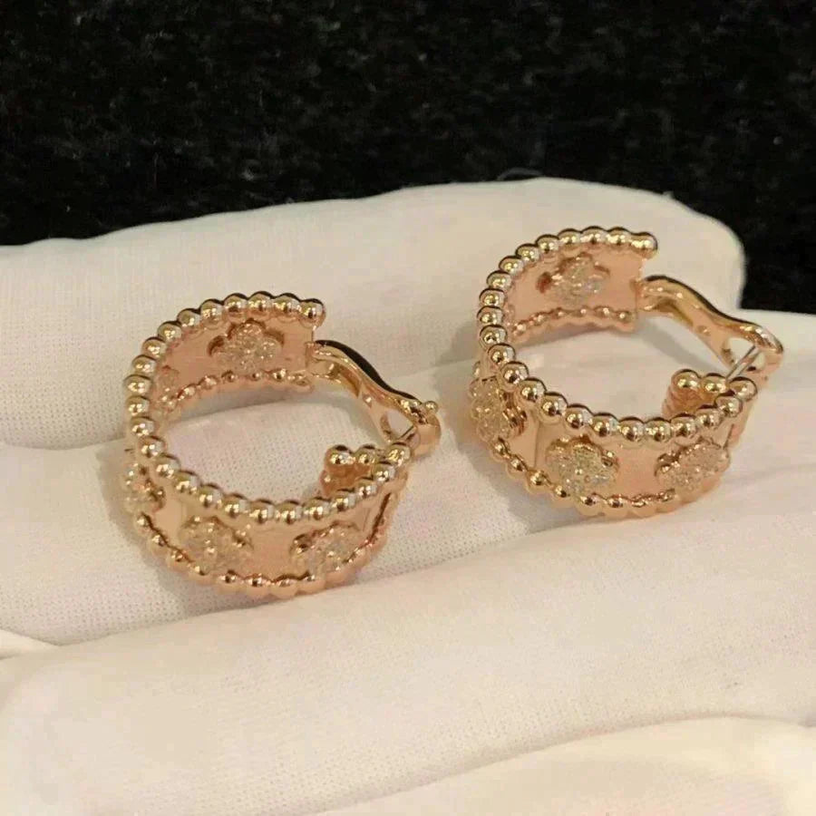 [VCA]PERLEE DIAMOND EARRINGS