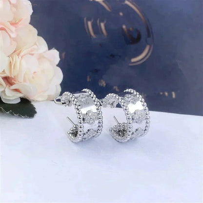 [VCA]PERLEE DIAMOND EARRINGS